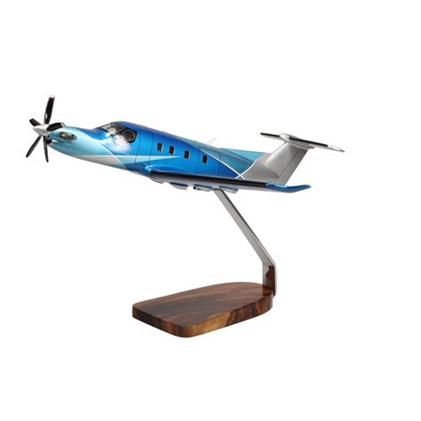 Pilatus Pc 12 Clear Canopy Large Mahogany Model Nel 2024