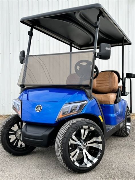 2023 Yamaha Quietech Gas EFI Golf Cart – BLUE - Ennis Golf Carts