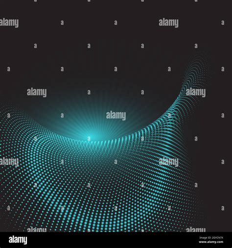 Abstract Techno Design Background With Halftone Dots Stock Photo Alamy