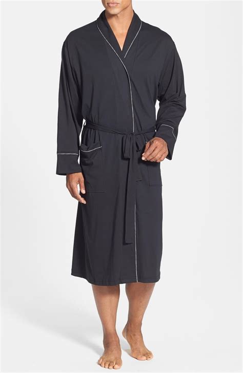 Daniel Buchler Peruvian Pima Cotton Robe In Black For Men Lyst