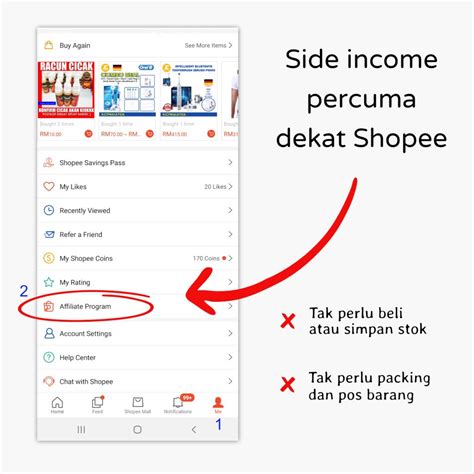 Cara Buat Duit Dengan Affiliates Di Shopee Mingguan Kerja