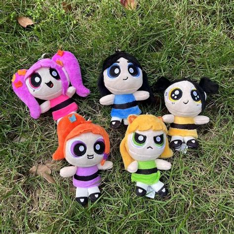 Kpop Idol Nwjns The Powerpuff Girls Plush Doll Keyring Hanni Haerin