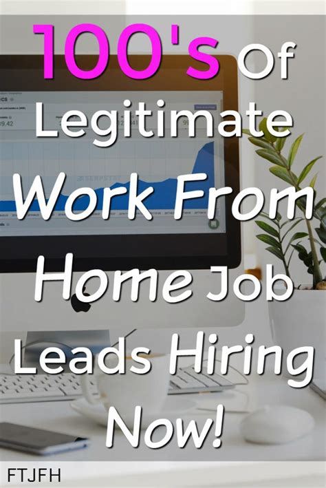 Legitimate Work At Home Jobs Hiring Now Full Time Job From Home Llc