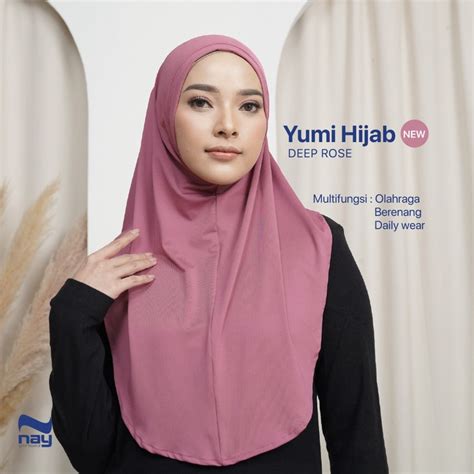 Jual Khimar Yumi Sport And Daily Deep Rose A B Jilbab Elegan D M