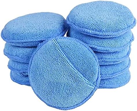 Wax Applicator Pads Microfibre Pad Hand Car Polishing Sponge Set With