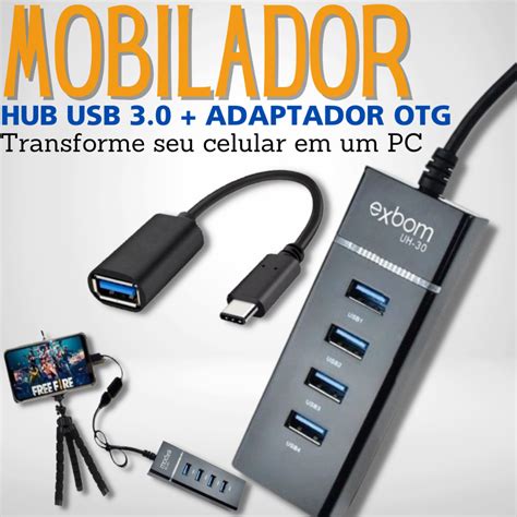 Kit Hub Usb Entradas Ultra Veloz Gbps Mobilador Original