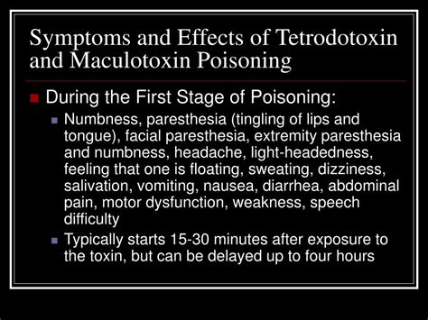 Ppt Tetrodotoxin And Maculotoxin Powerpoint Presentation Free