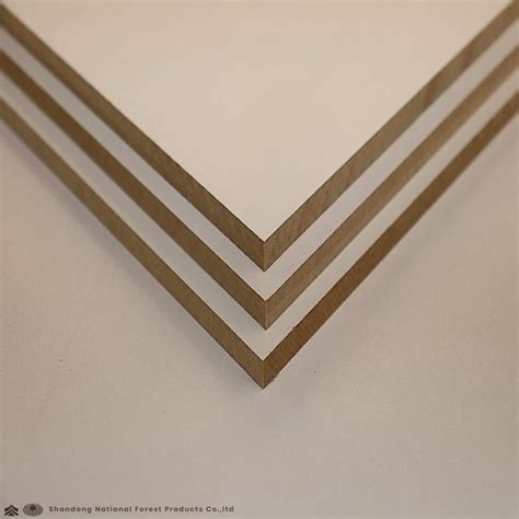 18mm 15mm Laminated MDF Board Medium Density Fiber Board Melamine Face