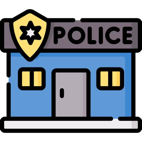 Police station Special Lineal color icon