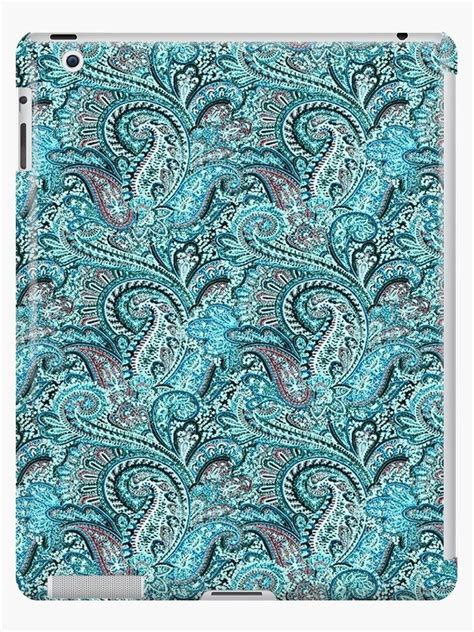 Classic Teal Paisley Ipad Case Skin By Havendesign Teal Paisley