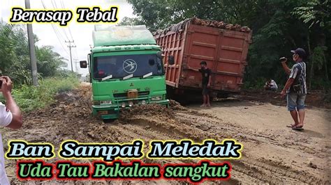 Tak Sadar Berasap Tebal Ban Sampai Meledak YouTube