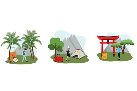 Premium Travel Illustration pack from Holidays Illustrations