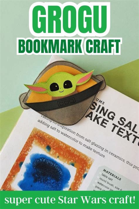 Bookmark Grogu Craft Your Star Wars Fan Will Love Creating This