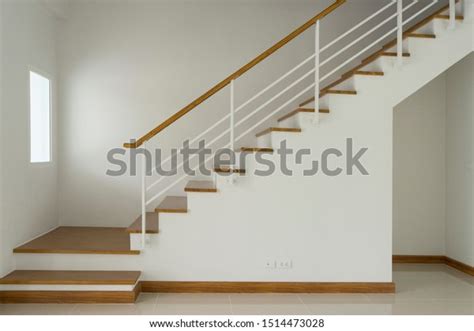 Side View Wooden Modern Stairs House Stock Photo 1514473028 | Shutterstock