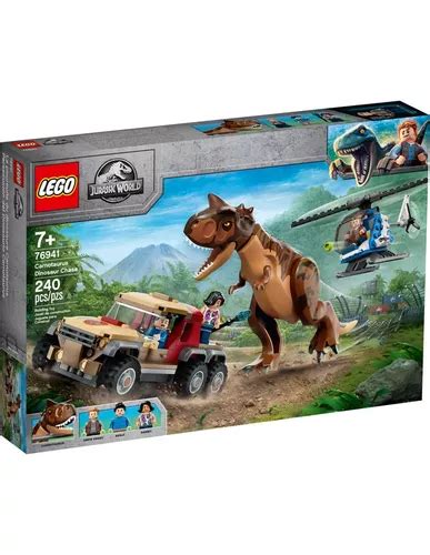 Jurassic World Perseguição Do Dinossauro Carnotaurus Lego