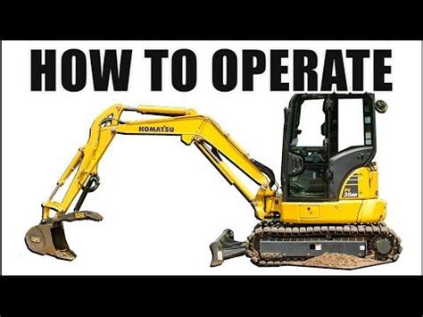 How To Operate A Mini Excavator Ep Youtube Mini Excavator