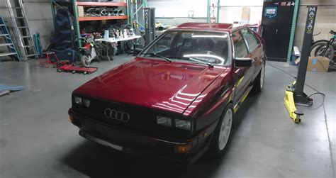 Watch Ken Block S Daughter Take Out Her 85 Audi Ur Quattro Project Car