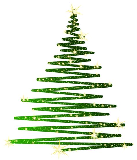 Green Christmas Shining Tree PNG Clipart | Gallery Yopriceville - High-Quality Free Images and ...