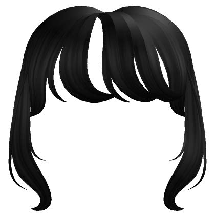 Adorable Y K Long Bangs Black S Code Price Rblxtrade