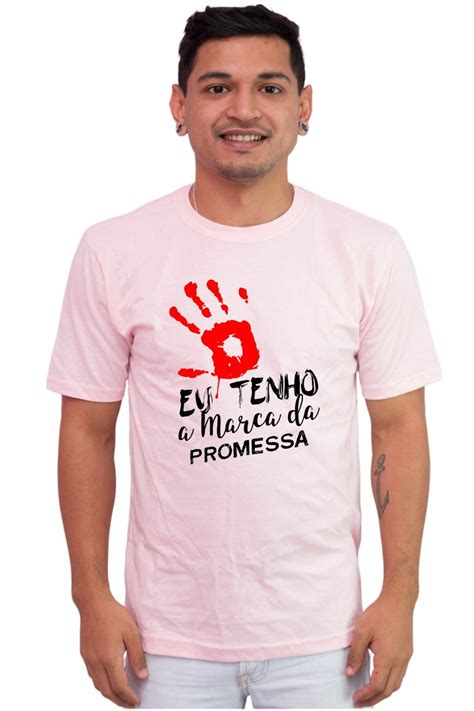 Camiseta Masculina Evangélica Eu Tenho a Marca da Promessa Elo7