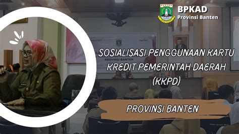 Pertama Di Indonesia Pemprov Banten Gunakan Kartu Kredit Pemerintah