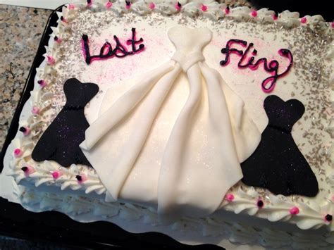 Bachelorette Party Cake Last Fling Before The Ring Bachelorette Party