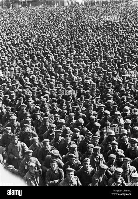 German Prisoners Of War At Abbeville France Ww1 Stock Photo Alamy