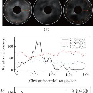 Typical Images A And Radiation Intensity Distributions Along The