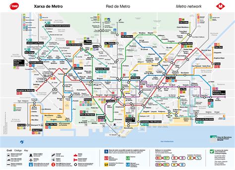 Plano Metro De Barcelona Plano Completo Y Turístico Tarifas