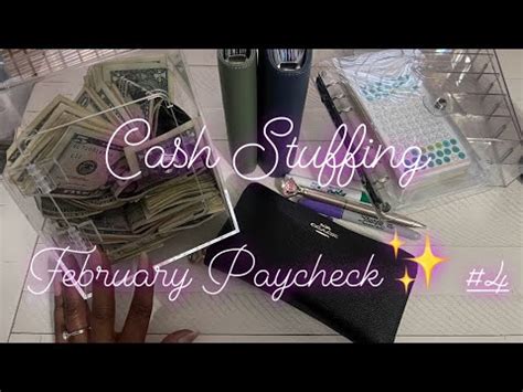 Cash Stuffing February Paycheck Cashstuffing