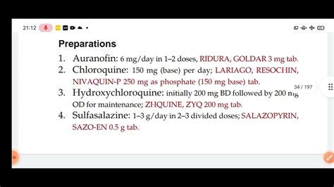 Anti Rheumatoid Arthritis Drug Classification Part Kdt