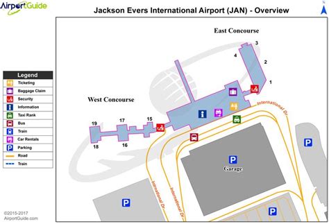 Jackson - Jackson-Medgar Wiley Evers International (JAN) Airport ...