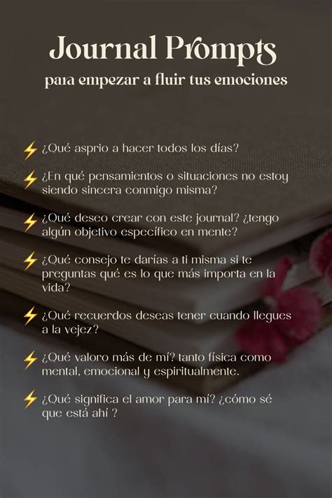 Journal Prompts Para Empezar A Fluir Tus Emociones Diarios De La