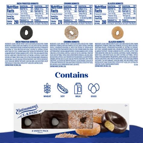 Entenmann S Classic Assorted Donuts 8 Pc 2 1 Oz Kroger