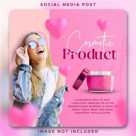 Premium PSD Psd Cosmetic Product Social Media Post Template