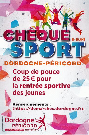 Chèque sport pour les collégiens Florimont Gaumier Site Officiel