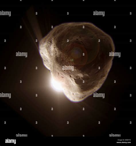 Diagram showing an asteroid in orbit around the sun Stock Photo - Alamy