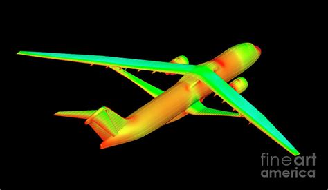 Simulation Showing Aerodynamics Of A Concept Aircraft Photograph by Nasa/craig Hunter/science ...