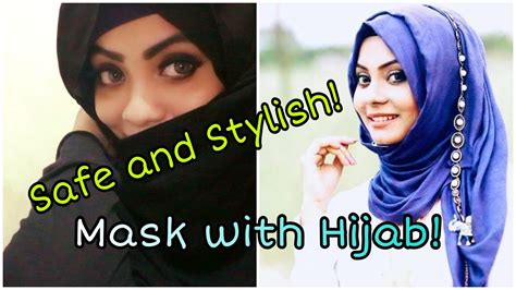 Mask With Hijab In 5 Styles Simple And Fashionable Youtube