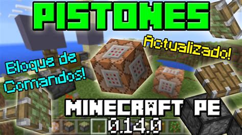 Bloque De Comandos Minecraft PE 0 14 0 Mod Pistones Redstone