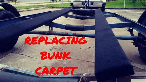 How To Replace The Bunk Carpet On Your Boat Trailer YouTube