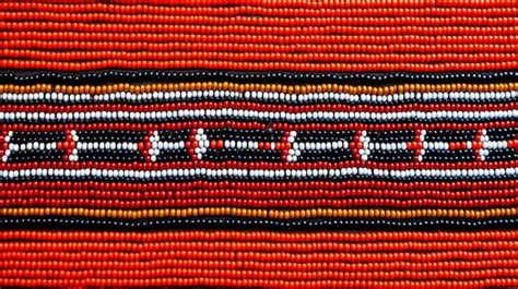 Premium AI Image | Traditional Maasai beadwork patterns forming an ...