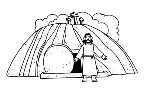 Jesus Christ Resurrection Coloring Pages