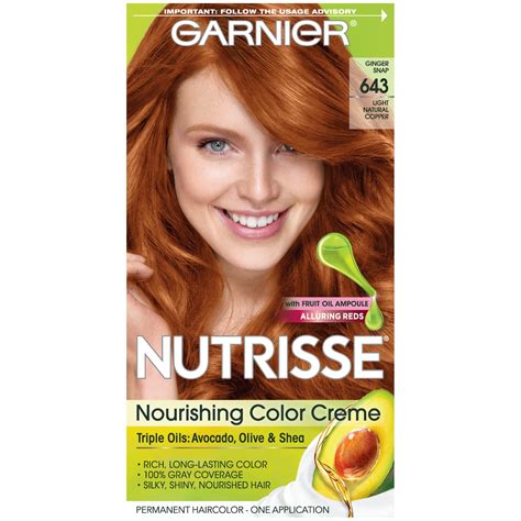 Amazon.com : Garnier Nutrisse Nourishing Hair Color Creme, 66 True Red ...