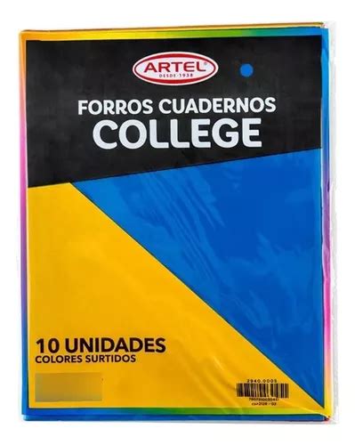 Forro Cuaderno College Colores Surtidos Unidades Cuotas Sin Inter S