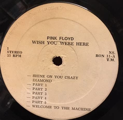 Pink Floyd Wish You Were Here 1981 Vinyl Discogs