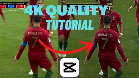 How To Adjust K Football Quality On Capcut Football Edit On Capcut