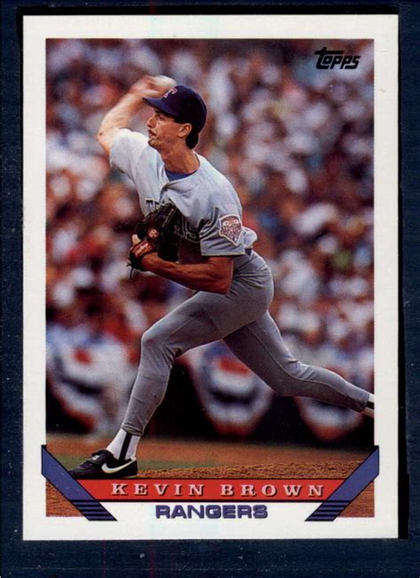 1993 Topps 785 Kevin Brown Rangers Nm Mt Ebay