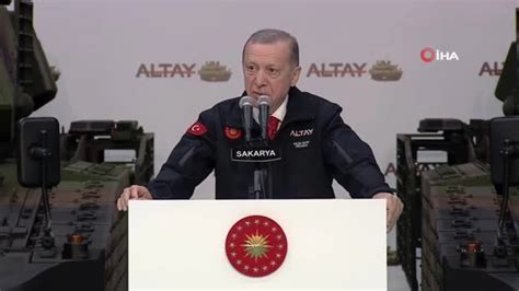 Cumhurbaşkanı Erdoğan Altay Tankı nın teslim törenine katıldı Son Dakika