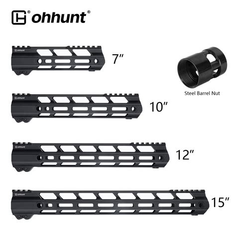 Ar 15 Lightweight Free Float M Lok Handguard 4 7 9 10 12 135 15 Inch